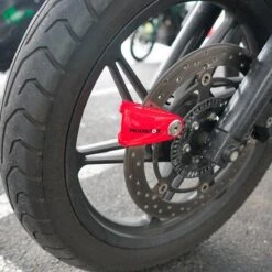 Antivol BLOQUE DISQUE SRA 10 Rouge KOOROOM -Vélo Boutique antivol bloque disque sra 10 rouge kooroom 5