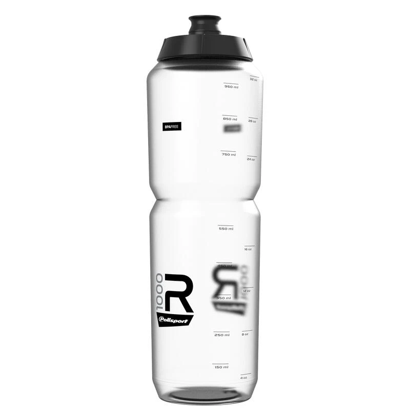POLISPORT Bidon Cycliste R1000 Fil Transparent Avec échelle 1 POLISPORT Bidon Cycliste R1000 Fil Transparent Avec échelle