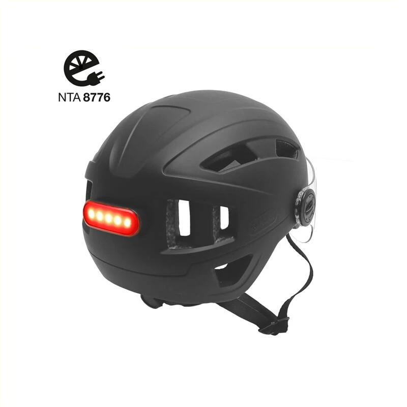Casque Speed Pedelec Avec Visière - Casque Vélo Noir Mat 4 Casque Speed Pedelec Avec Visière - Casque Vélo Noir Mat – Image 4