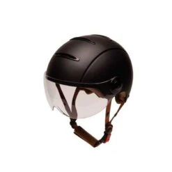 Casque Urbain Jet Tandem Noir Mat Avec Visière -Vélo Boutique casque urbain jet tandem noir mat avec visiere 2