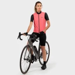 Gilet Vélo Coupe-vent Femme Cyclisme V1-W Cancano Corail -Vélo Boutique gilet velo coupe vent femme cyclisme v1 w cancano corail 3