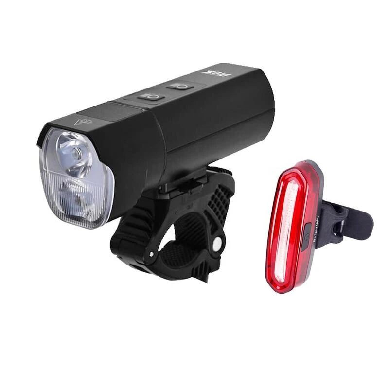 Kit D'éclairage Pour Vélo 1200 Et 120 Lumen - Eclairage Avant Et Arrière 1 Kit D'éclairage Pour Vélo 1200 Et 120 Lumen - Eclairage Avant Et Arrière