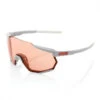 Lunettes Solaires 100% RACETRAP Soft Tact Stone Grey Hiper Coral Lens
