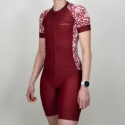 Maillot Cyclisme Femme Bordeaux Ecoresponsable -Vélo Boutique maillot cyclisme femme bordeaux ecoresponsable 2