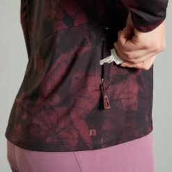 Rockrider MAILLOT MANCHES LONGUES VELO VTT EXPL 500 FEMME NOIR BORDEAUX -Vélo Boutique maillot manches longues velo vtt expl 500 femme noir bordeaux 7