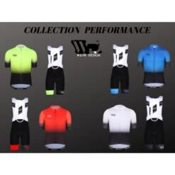 Maillot Vélo PERFORMANCE Noir/bleu -Vélo Boutique maillot velo performance noirbleu 3