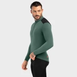 Maillot Vélo Thermique Homme Cyclisme M4 Volta Vert Armée -Vélo Boutique maillot velo thermique homme cyclisme m4 volta vert armee 2