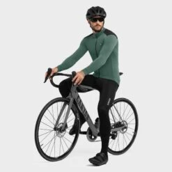 Maillot Vélo Thermique Homme Cyclisme M4 Volta Vert Armée -Vélo Boutique maillot velo thermique homme cyclisme m4 volta vert armee 3