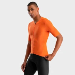 Maillot Vélo Ultraléger Homme Cyclisme SRX PRO Altea Orange Vif -Vélo Boutique maillot velo ultraleger homme cyclisme srx pro altea orange vif 2