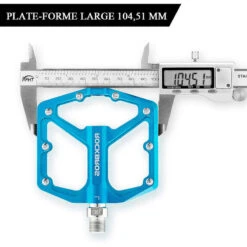 ROCKBROS Pédale Vélo En Alliage D'aluminium Pour Vélo Bicyclette Cyclisme VTT Bleu -Vélo Boutique pedale velo en alliage daluminium pour velo bicyclette cyclisme vtt bleu 3