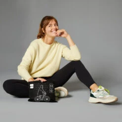 BTWIN PONCHO PLUIE VISIBILITE JOUR NUIT 560 NOIR JAUNE FLUO -Vélo Boutique poncho pluie visibilite jour nuit 560 noir jaune fluo 8