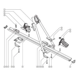 Porte-vélo De Toit Menabo Juza -Vélo Boutique porte velo de toit menabo juza 3