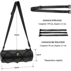 ROCKBROS Sacoche De Vélo/VTT/VTC Cadre Sac De Guidon Vélo 2,4L Sac à Bandoulière Noir -Vélo Boutique sacoche de velovttvtc cadre sac de guidon velo 24l sac a bandouliere noir 3