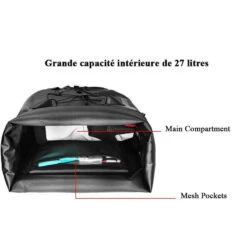 ROCKBROS Sacoche Vélo Porte Bagages Multifonctionnel Sac De Siège De Vélo Étanche 20-27L -Vélo Boutique sacoche velo porte bagages multifonctionnel sac de siege de velo etanche 20 27l 5