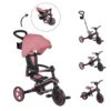 GLOBBER Tricycle EXPLORER 4-en-1 Évolutif & Pliable Rose Pastel