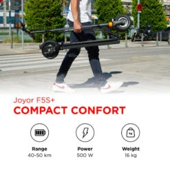 Trottinette Électrique Adulte Joyor F5S+ Noir -Vélo Boutique trottinette electrique adulte joyor f5s noir 2