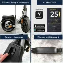 Trottinette électrique YEEP.ME 100a Sport - 10'' 750W 55km - Garantie 5 Ans -Vélo Boutique trottinette electrique yeepme 100a sport 10 750w 55km garantie 5 ans 2