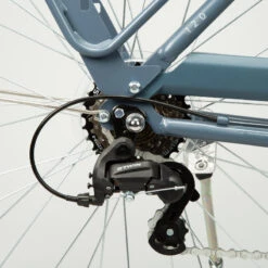 VELO DE VILLE ELOPS 120 à CADRE BAS BLEU -Vélo Boutique velo de ville elops 120 a cadre bas bleu 4