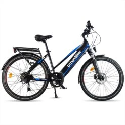 Vélo Électrique Urbanbiker VTC Viena 23 Bleu, Roues 26",960Wh (48v 20Ah)