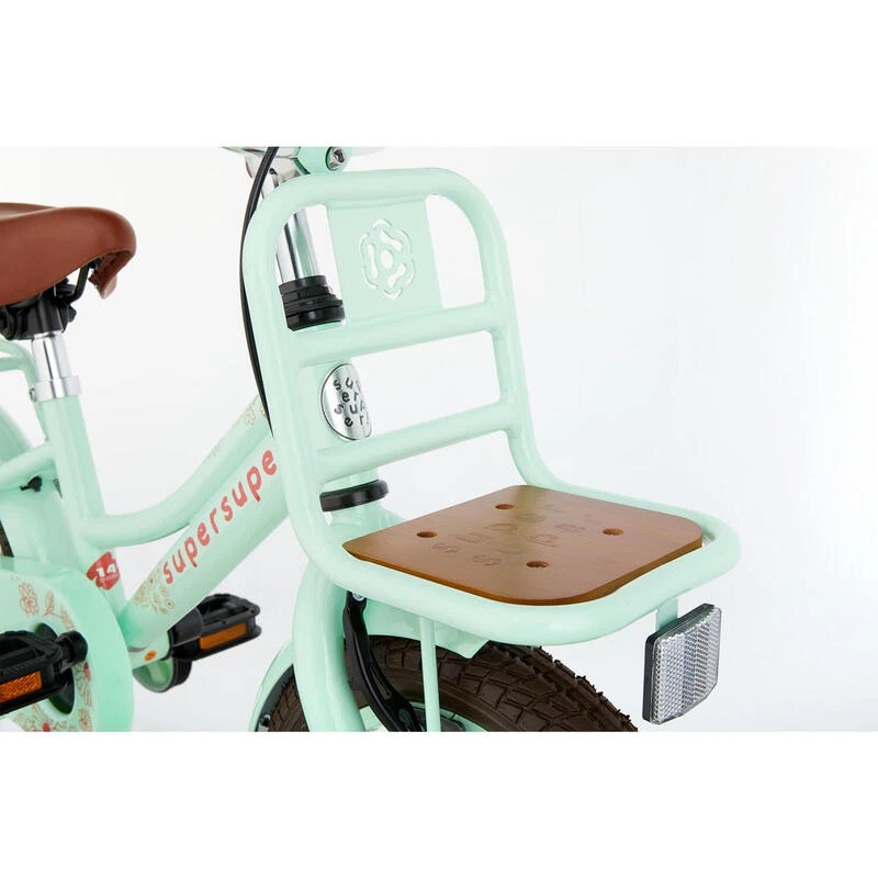 Vélo Enfant SuperSuper Cooper Bamboo - 14 Pouces - Vert Pistache 4 Vélo Enfant SuperSuper Cooper Bamboo - 14 Pouces - Vert Pistache – Image 4