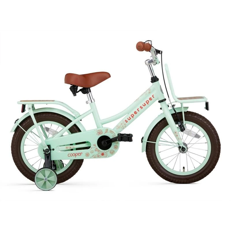 Vélo Enfant SuperSuper Cooper Bamboo - 14 Pouces - Vert Pistache 1 Vélo Enfant SuperSuper Cooper Bamboo - 14 Pouces - Vert Pistache