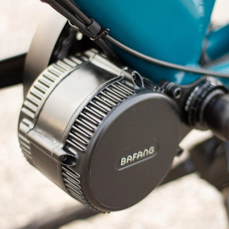 Vélo Porteur électrique - Missive 3 Vitesses Bleu Canard + Sacoche Avant 2 Vélo Porteur électrique - Missive 3 Vitesses Bleu Canard + Sacoche Avant – Image 2