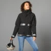BTWIN VESTE PLUIE CHAUDE VELO VILLE VISIBILITE NUIT 540 FEMME NOIR
