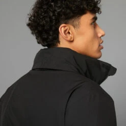 BTWIN VESTE PLUIE CHAUDE VELO VILLE VISIBILITE NUIT 540 HOMME NOIR -Vélo Boutique veste pluie chaude velo ville visibilite nuit 540 homme noir 6