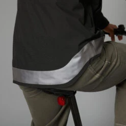 BTWIN VESTE PLUIE CHAUDE VELO VILLE VISIBILITE NUIT 540 HOMME NOIR -Vélo Boutique veste pluie chaude velo ville visibilite nuit 540 homme noir 9