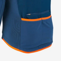 BTWIN VESTE VELO ENFANT 500 BLEU ORANGE -Vélo Boutique veste velo enfant 500 bleu orange 2