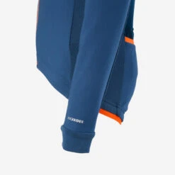 BTWIN VESTE VELO ENFANT 500 BLEU ORANGE -Vélo Boutique veste velo enfant 500 bleu orange 3